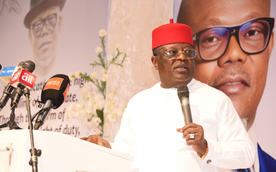 David Umahi Gives Condolences to Late Senator Mpigi